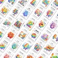 Set di 36 flashcard per l'apprendimento socio-emotivo con mostri colorati per bambini - Flashcard Educative per l'Apprendimento (RXHB0135)