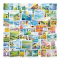 Set di adesivi di pittura a olio impressionista con motivi artistici di paesaggi - Stile Paesaggio Impressionista (T01043211)