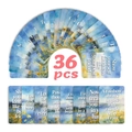 Set van 36 aquarel landschap inspiratiekaarten met bloemmotieven voor decoratie - Aquarel Landschap Inspirerende Citaten (RXHB0183)