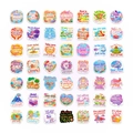Lot de 48 autocollants de santé mentale imperméables avec citations et fleurs zen - Style d'Illustration de Citations Motivationnelles de Guérison (T01043281)