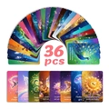 Detail view of 36 French inspirational oracle cards with colorful fantasy animal illustrations - 8.9x6cm / Fantasy Animal French Inspirational Cards (T01043567)