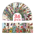 36 Vintage Karten mit Blumen und Schmetterlingen für Wanddekoration und Journaling-Sets - Sechsunddreißig Vintage Blumen Schmetterling (RXHB0050)
