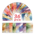 Dettaglio di 36 carte mindfulness con design ad acquerello e angoli arrotondati - RXHB0090 / 36 Fogli