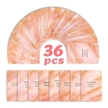 Detail of 36 affirmation cards with pink marble texture and gold glitter accents - Pink Marble Texture (RXHB0194)