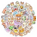 50 pack of cute cartoon animal stickers for kids scrapbook and waterproof stationery decor - Cartoon Animal Collection (RXHC0052)