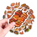 50 pieces of Japanese BBQ and food graffiti stickers for laptop and notebook decoration - Food Theme Style (RXHB0206)