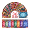 Set di 36 biglietti di ringraziamento bohémien con motivi floreali e design boho - Rxhb0403