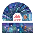 Set of 36 forest night animal postcards featuring dreamy hand-painted illustrations - Forest Moon Night Animals (RXHB0045)