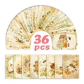 Set of 36 vintage honey bee illustration cards for scrapbooking and wall decoration - Vintage Bee Illustration (RXHB0094)
