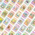 Detail view of colorful Easter greeting cards set with cartoon animals and eggs - Cartoon Animal Style (RXHB0148)