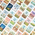 Detailansicht der inspirierenden Grußkarten mit ästhetischen Illustrationen und Zitaten - RXHB0150