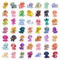 Detailed grid of 49 cartoon dog stickers with diverse roles for planners and water bottles - Dog Illustration Collection (RXHA5017)