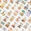 Detailed view of hand-drawn watercolor illustration cards with inspirational English quotes - Cartoon Illustration Style (RXHB0147)