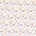 Macro display of pastel motivational cards with positive English affirmations and art - Dreamy Healing Text Style (RXHB0501)