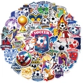 50pcs soccer stickers set with football players, trophies and club badges for fans - Soccer Style (T01040747)