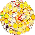 Assorted cute cartoon chicken stickers set for laptop decor and Easter gift rewards - Cute Chicken Family