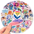 Mental Health Sticker Set mit bunten heilenden Illustrationen für Laptop und Trinkflasche - Stil Der Psychischen Gesundheit (T01040723)