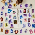 Dreamy magic cabinet PET stickers set with colorful fantasy book shelves and cupboards - 56 Pieces/Pack / Dreamy Magic Cabinet Style (T01043012)