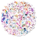 Regenbogen Einhorn Aufkleber Set für DIY Bastelarbeiten und dekorative Journal Gestaltung - Regenbogen Einhorn Stil (T01043085)