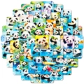Collectie schattige cartoon panda stickers met verschillende zomerse zwem- en speelscènes - Cartoon Panda Waterspel Stijl (T01043107)