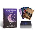 Detailansicht der Mystical Moon Oracle Karten mit Mond-Box und Spielanleitung - Mystischer Mond Stil (T01043032)