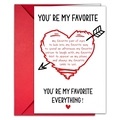 Detalle de tarjeta de felicitación blanca con sobre rojo para regalo romántico - Estilo Cita de Corazón Romántica (T020402185)