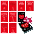 Juego de 50 cartas interactivas para parejas con varios desafíos románticos e instrucciones - Cartas Versión de Comando (T01043146)