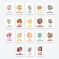 Set di 18 carte flash sulle emozioni degli animali in acquerello per l'apprendimento infantile - 18 Carte delle Emozioni Animali (RXHB0165)