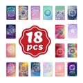 Set van 18 psychedelische klok aanmoedigingskaarten met sterrenhemel kosmische illustraties - Magische Psychedelische Klokstijl (RXHB0063)