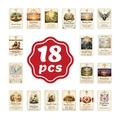 Lot de 18 cartes de prière chrétiennes vintage avec divers thèmes et textes bibliques - Style de Prière Vintage (RXHB0051)