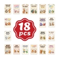 Lot de 18 jolies cartes d'inspiration animaux avec des phrases positives en anglais - 18 Feuilles