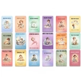 Set de 18 tarjetas de mindfulness infantil con ilustraciones para la regulación emocional - Estilo de Ilustración de Acuarela (RXHB0003)