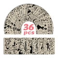 36pcs black humor vintage aesthetic art cards with funny self-deprecating quotes - Black Humor Series (RXHA0067)