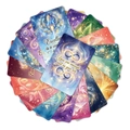 Macro view of colorful oracle cards with motivational quotes and round corners - Oracle Text Cards (RXHA0054)