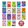 Set of 18 inspirational self-encouragement cards with colorful hand-drawn illustrations - Inspirational Illustration Style (RXHA0001)