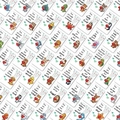 Vue détaillée de diverses cartes de motivation avec animaux et jeux de mots en anglais - Style de Motivation d'Animaux de Dessin Animé (RXHB0021)