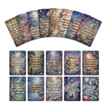 Tarjetas artísticas de paisajes Monet con citas inspiradoras y motivos de animales - Estilo de Ilustración de Sueño (RXHA0036)