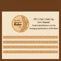 Vintage ruler style PET decorative tape for DIY journaling 1cm x 3m roll - Luo Er