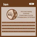 Retro style 1cm wide PET tape with ruler pattern for DIY journal decorating, 3m roll - Ian