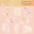 Retro Story vellum stickers for journaling with vintage letters and birds 16 pieces - Candle Whispers (Letter & Candle)
