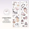 Sparkling PET tape with magic cat motifs for DIY journals, 50mm x 2m size - 3. Magical Kitten 50mm*2m