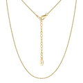 Collana a serpente minimalista in argento S925 placcato oro con chiusura a moschettone - Oro