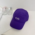 Purple quick-dry camper hat with white BLAK logo on front for casual outdoor wear - 56-58CM Adjustable / Purple