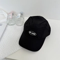 Black five-panel quick-dry camper hat with B-ek embroidered logo and flat brim - 56-58CM Adjustable / Black