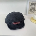 Vintage black corduroy five-panel cap with red Tennessee embroidery lettering - 56-58cm (Adjustable) / Navy Blue