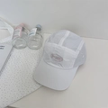 White quick-dry baseball cap with B-ELK pink embroidery and a minimalist design - 56-58CM Adjustable / White