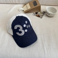 Gorra de béisbol vintage de bloque de color azul marino y blanco con bordado número tres - 56-58cm Ajustable / Azul y Blanco
