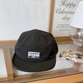 Cappellino da campeggio a 5 pannelli grigio scuro in nylon ad asciugatura rapida con patch - 56-58cm / Grigio