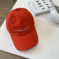 Orange quick-dry running cap with white Everyone has their own Running Club embroidery - 56-58cm Adjustable / Orange