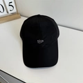 Quick-dry black baseball cap with Nice embroidery and lightweight grid fabric texture - 56-58cm (Adjustable) / Black